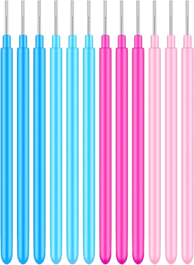 Deziine�Set of 12PCS Paper Quilling Tools Rolling Curling Quilling Needle Pen DIY Cardmaking Paper Quilling Pen for Art Craft Handmade Tools, 4 Colors (Colour Will be Send as per Stock availibility) - Image 1